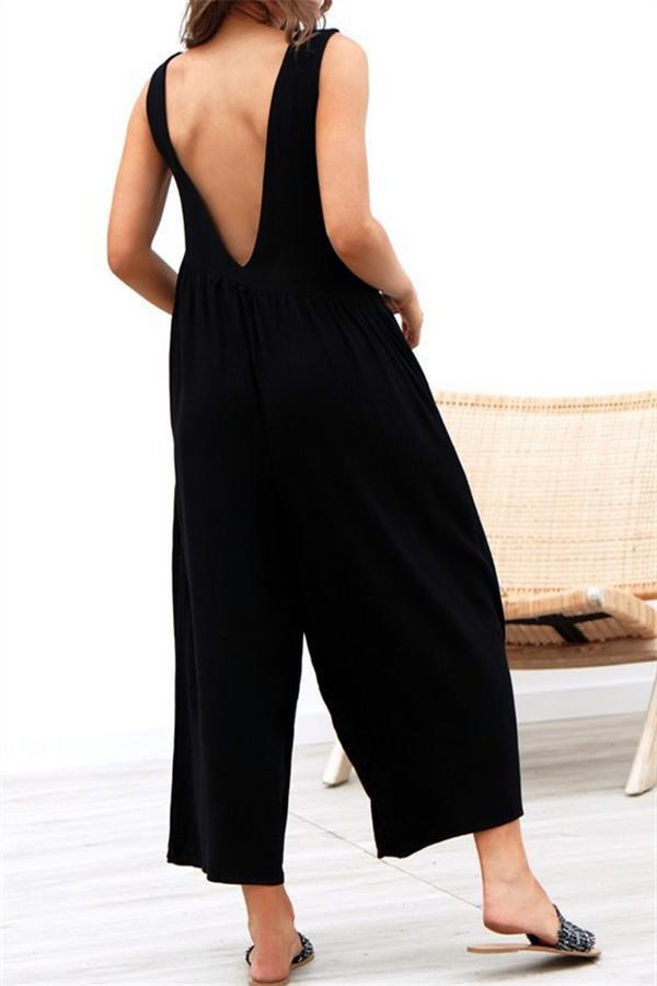 Casual Vest Wide Leg Jumpsuit Jumpsuits & Rompers 5201812281531 