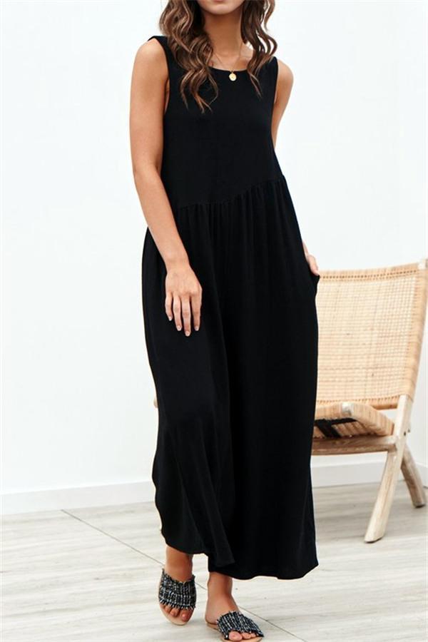 Casual Vest Wide Leg Jumpsuit Jumpsuits & Rompers 5201812281531 