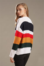 Chasing The Rainbow Striped Sweater Pullover Pavacat 