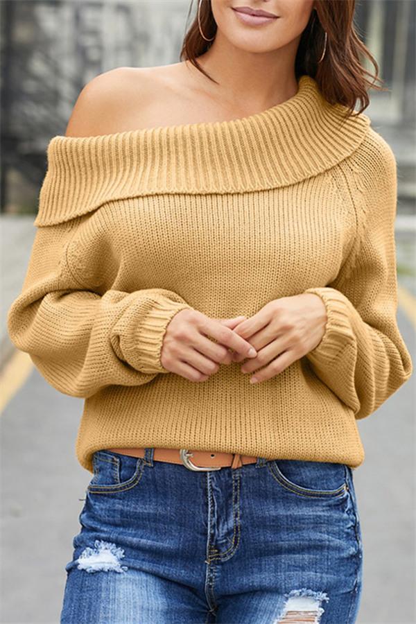 Chic Off Shoulder Sweater Pullover 5201812281308 