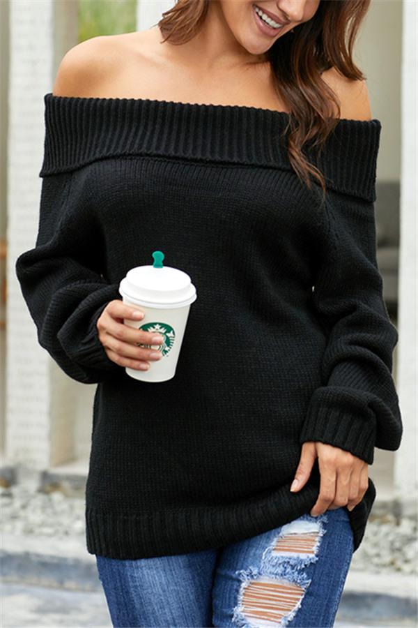 Chic Off Shoulder Sweater Pullover 5201812281308 