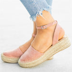 Classic Espadrille Sandals Platform Buckle Strap Sandals Loafers & Flats Pavacat 