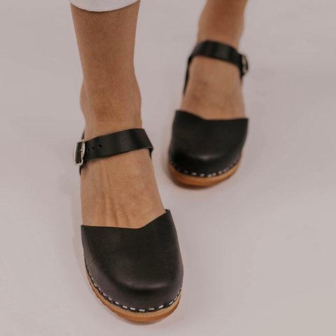 Clogs For Vintage Buckle Strap Closed Toe Shoes Sandals Pavacat 
