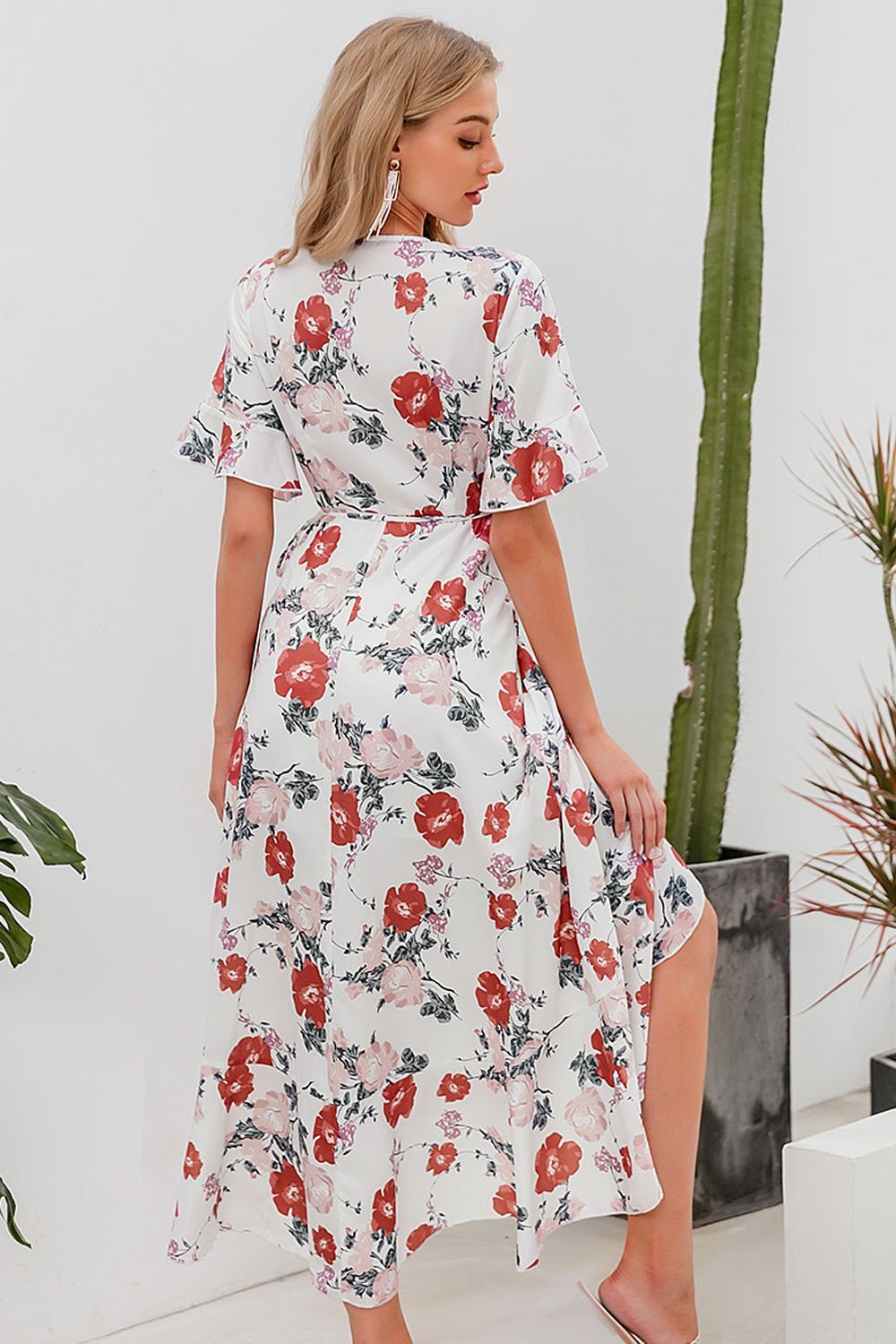 Detailed Dreams Floral Dress - Pavacat