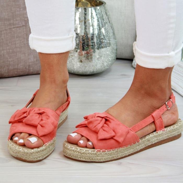 Espadrille Platform Buckle Sandals - Pavacat