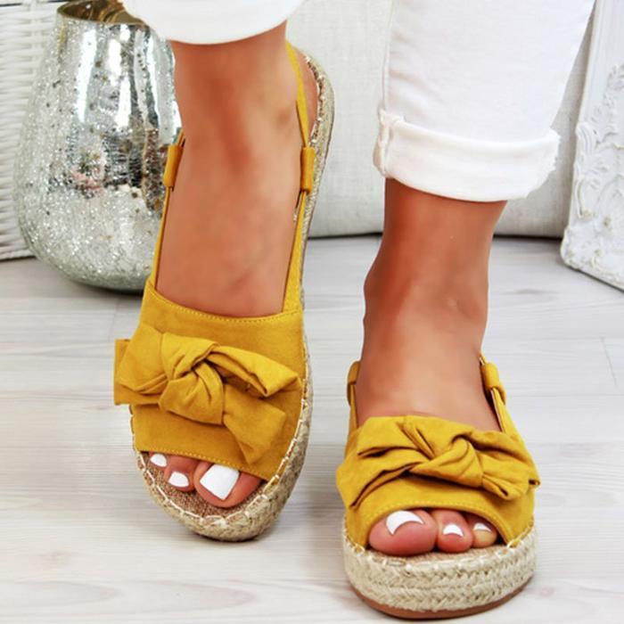 Espadrille Platform Buckle Sandals - Pavacat
