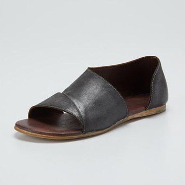 Fashion Casual Fish Toe Flat Sandals Sandals Pavacat 