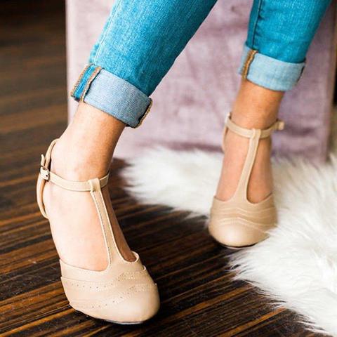 Fashion Summer Buckle Stiletto Heel Sandals - Pavacat