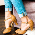 Fashion Summer Buckle Stiletto Heel Sandals - Pavacat