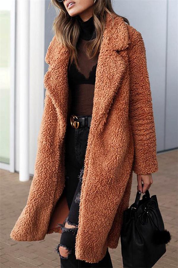 Feeling of Warmth Faux Fur Longline Coat Coat Pavacat 