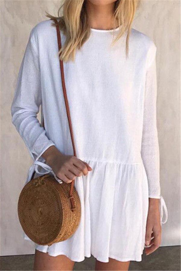 Forest Girl Long Sleeve Mini Dress Dress chicnico 