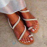Imitation Pearl Pu Sandals Flip-flops Summer Sandals - Pavacat