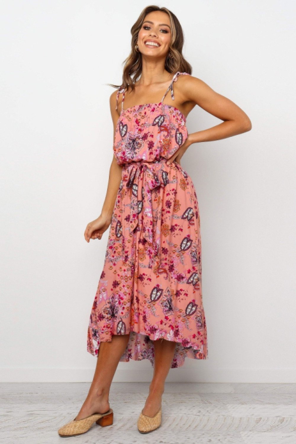 Just The Beginning Floral Dress - Pavacat