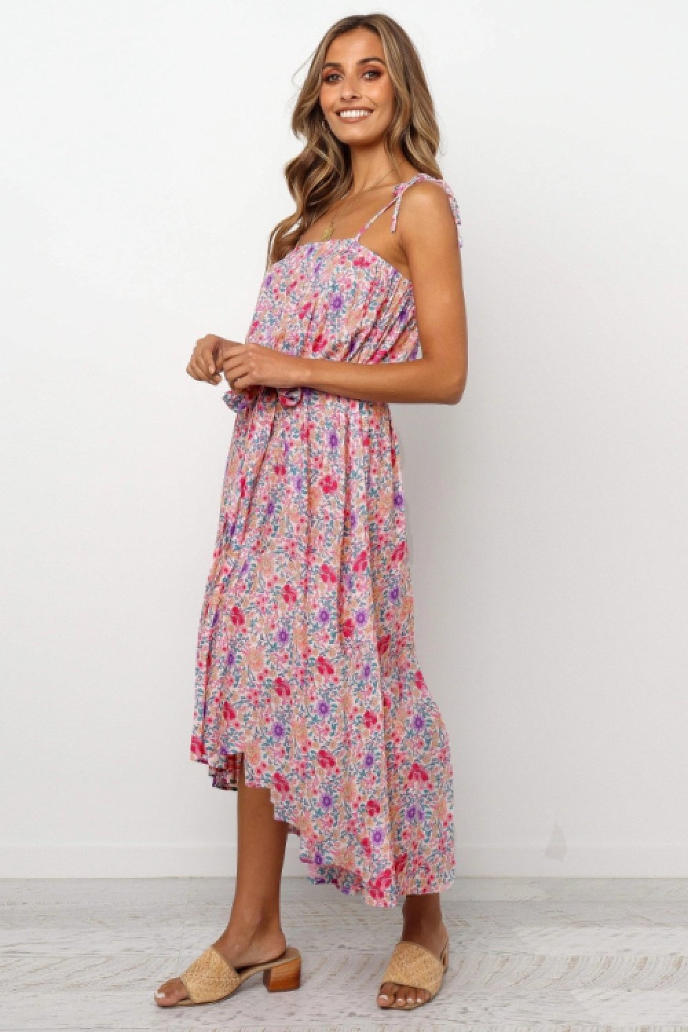 Just The Beginning Floral Dress - Pavacat