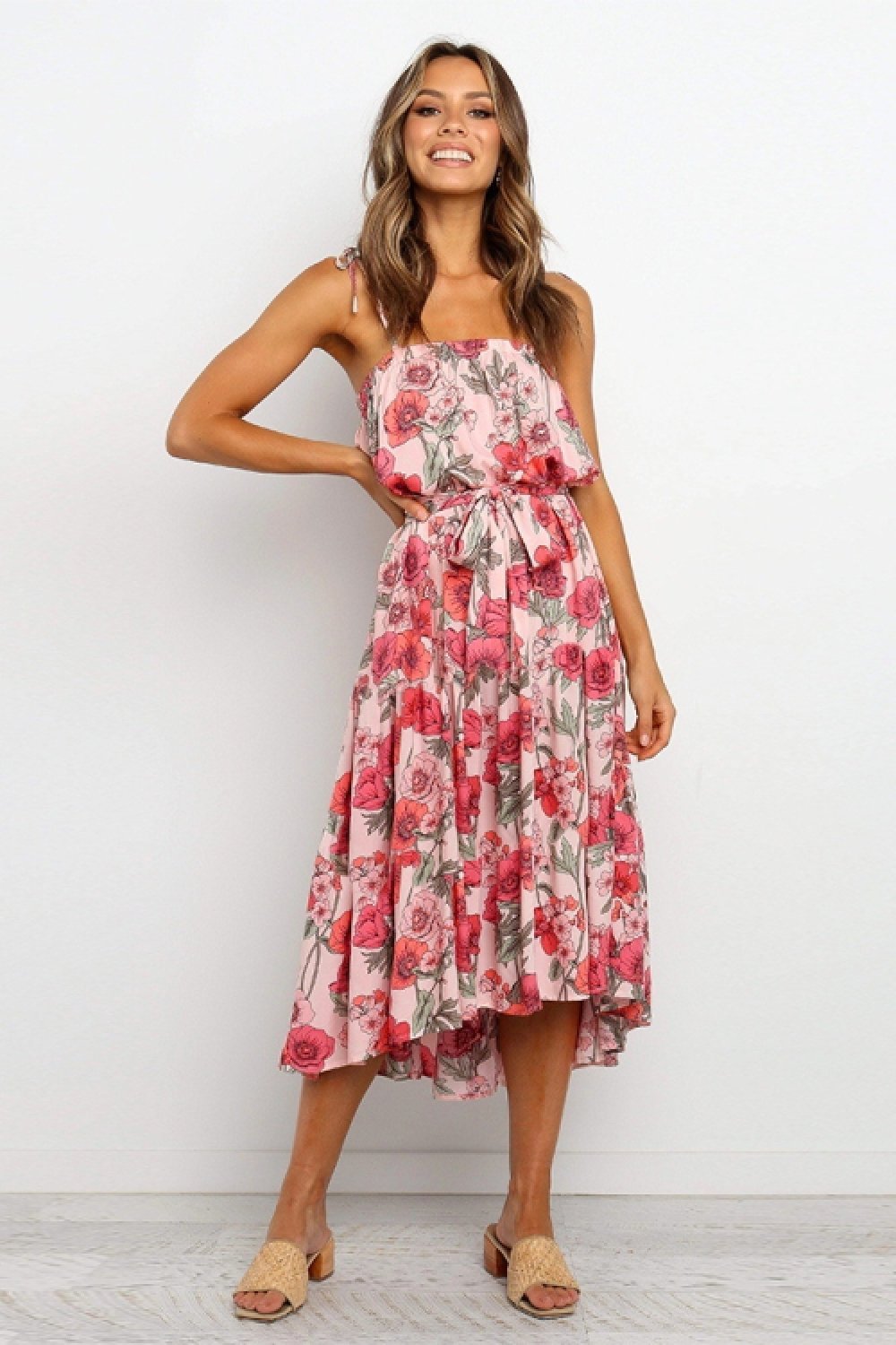 Just The Beginning Floral Dress - Pavacat