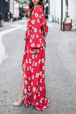 Wondrous Floral Deep V Maxi Dress Dress Pavacat 