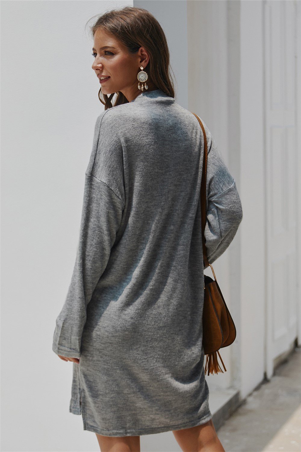 Keep You Happy Sweater Dress - Pavacat