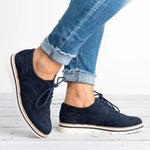 Lace Up Perforated Oxfords Shoes Plus Size Casual Shoes Loafers & Flats Pavacat US5.5(LABEL SIZE 35) Navy 