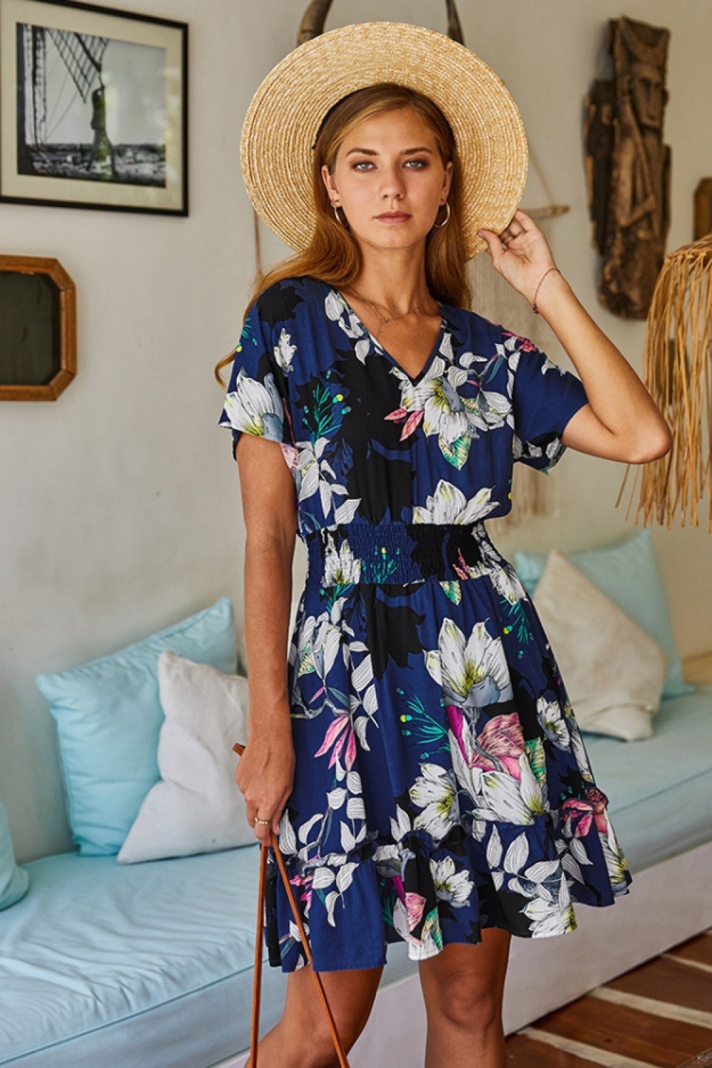 Living For Love Floral Dress - Pavacat