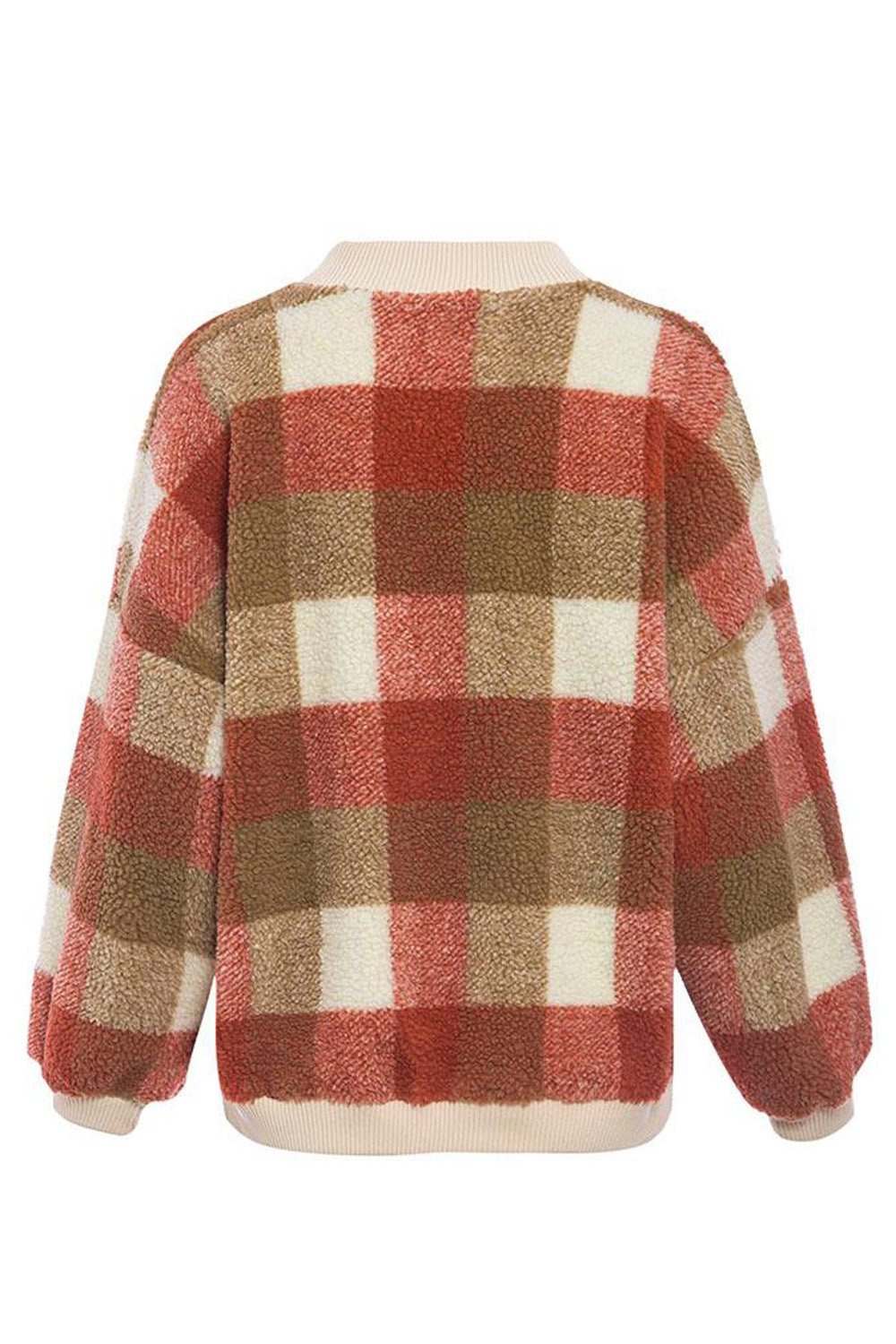 Loose Lambswool Plaid Pullover - Pavacat