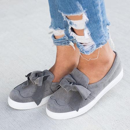 Nubuck Loafers Casual Bowknot Shoes - Pavacat