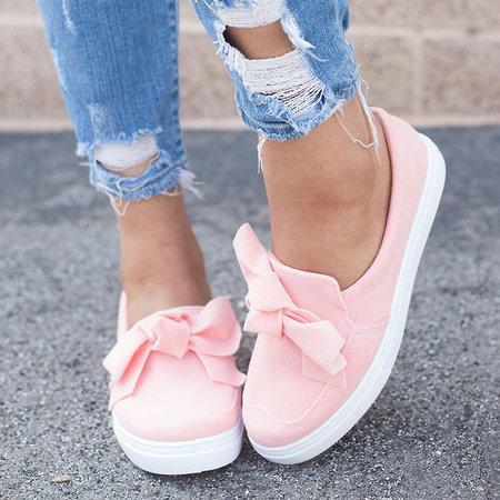 Nubuck Loafers Casual Bowknot Shoes - Pavacat