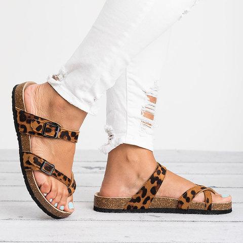 PU Slippers Casual Daily Plus Sizes Shoes Sandals Pavacat 