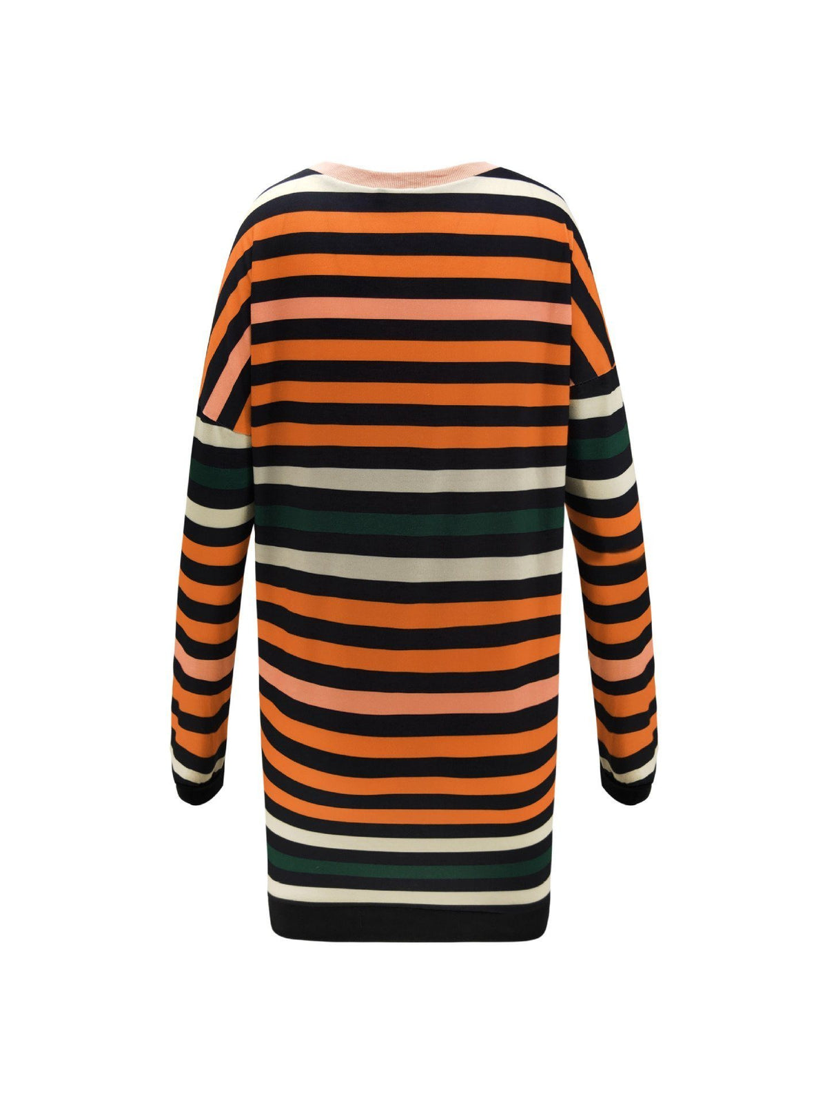 Round Neck Striped Loose Dress Pullover 5201812281308 
