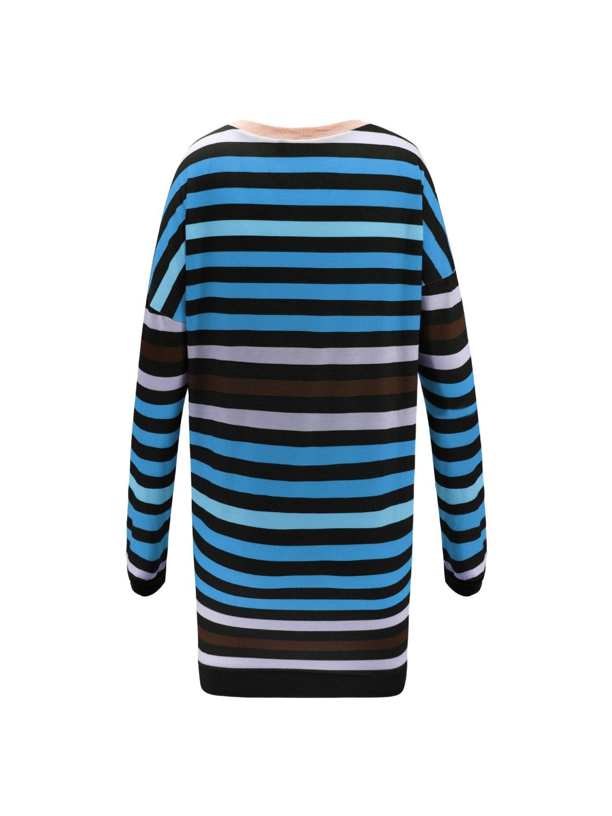 Round Neck Striped Loose Dress Pullover 5201812281308 
