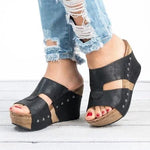 Shoes Platform Slippers Wedge Beach Flip Flops High Heel Slippers - Pavacat