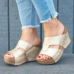 Shoes Platform Slippers Wedge Beach Flip Flops High Heel Slippers - Pavacat