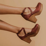 Slip-on Artificial Leather Round Toe Sandals Sandals Pavacat 