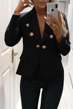 Solid Color Buttons Blazer Jacket 5201812281308 