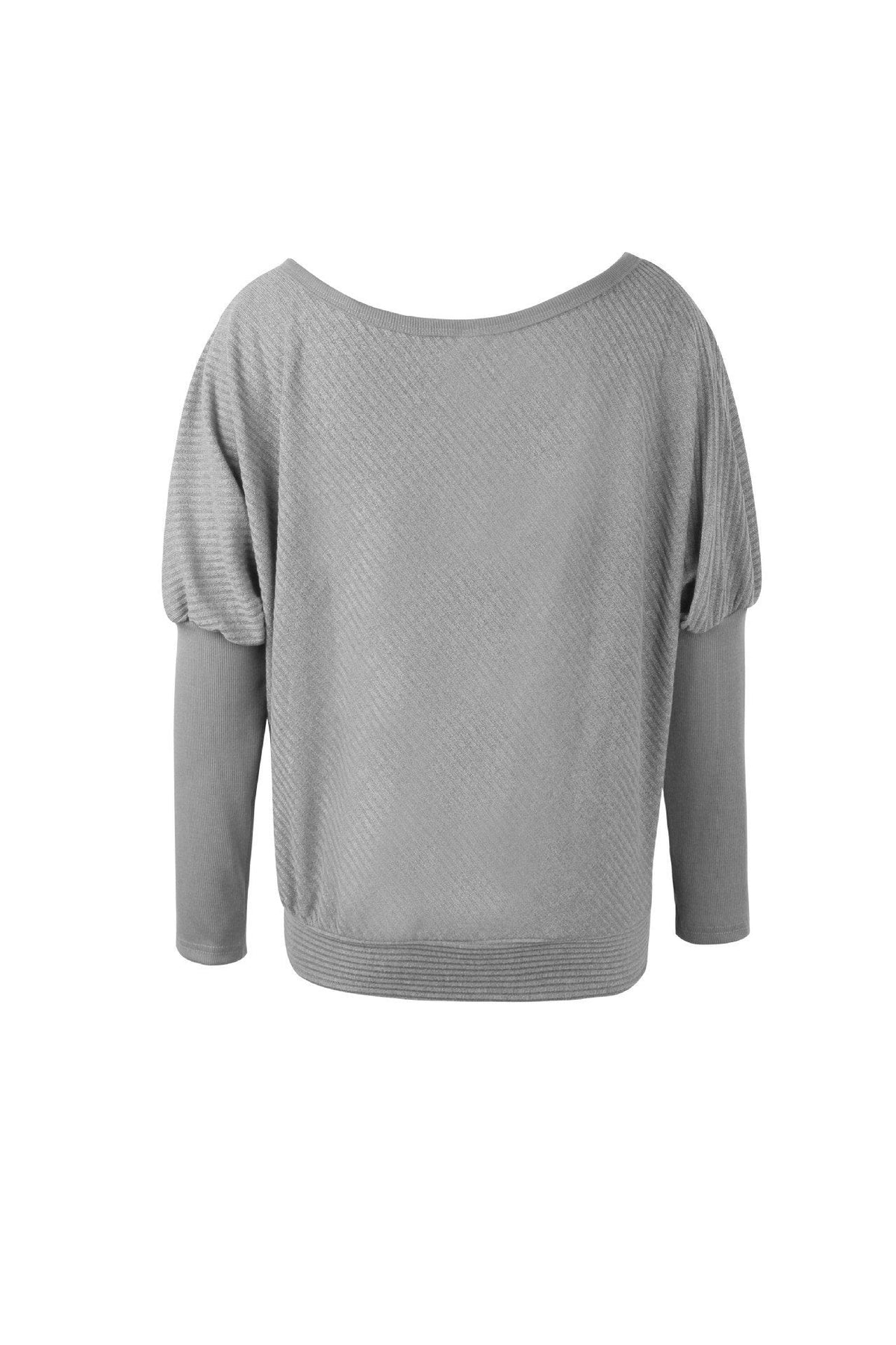 Solid Color Drop Shoulder Sweater Pullover 5201812281531 