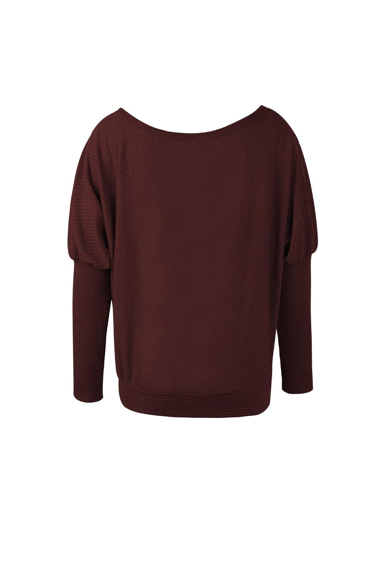 Solid Color Drop Shoulder Sweater Pullover 5201812281531 