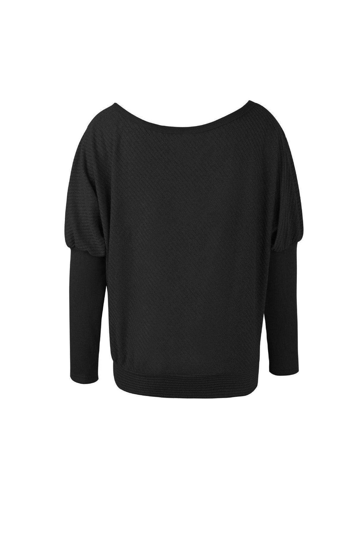 Solid Color Drop Shoulder Sweater Pullover 5201812281531 