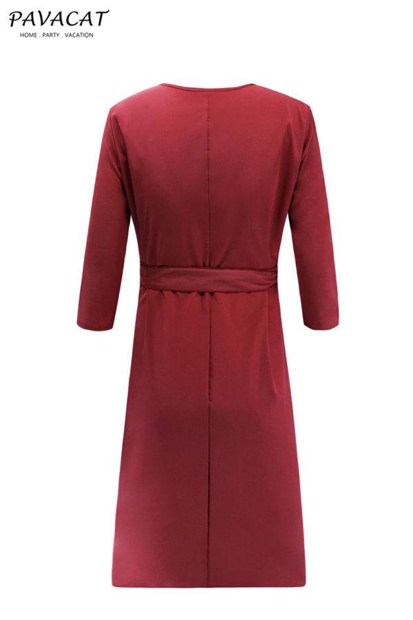 Robe longue florale à lacets et col en V