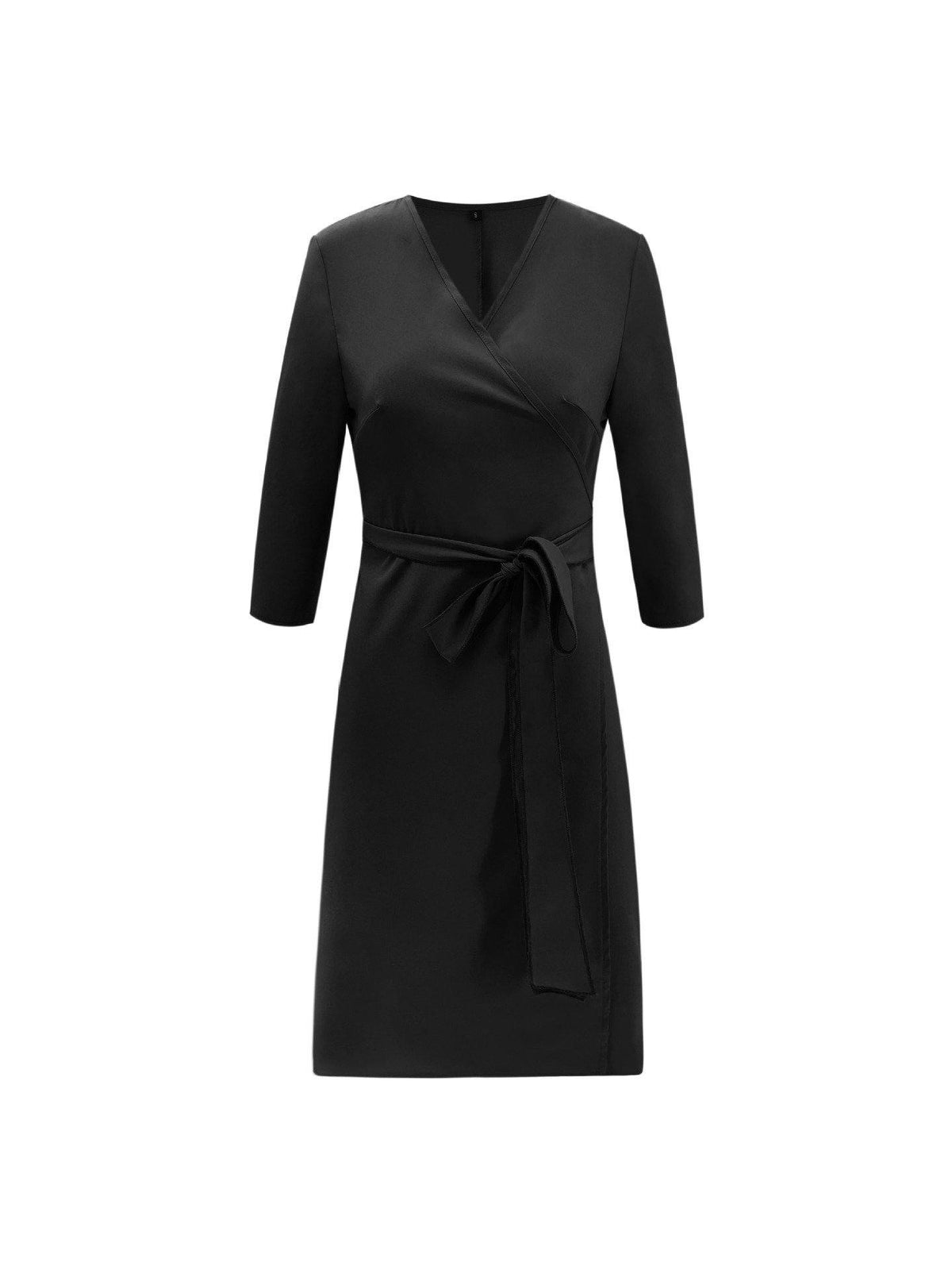 Robe longue florale à lacets et col en V