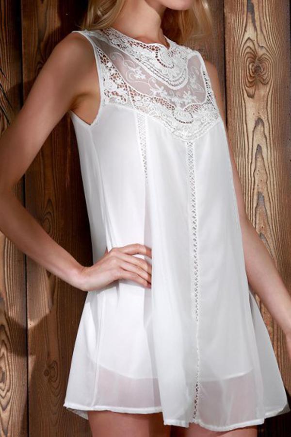 Robe ample à bretelles