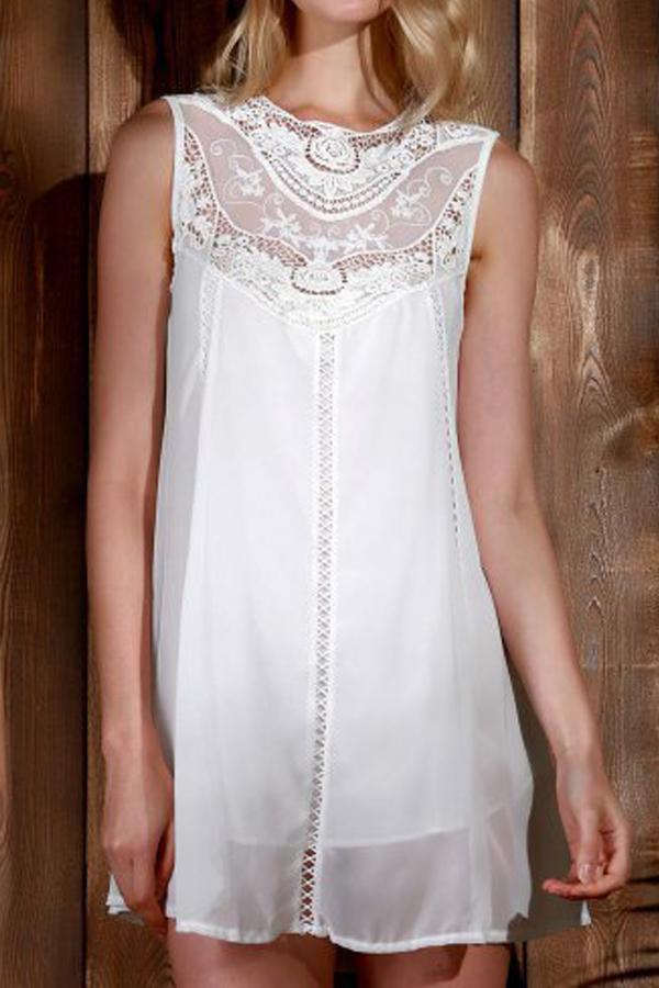 Robe ample à bretelles