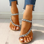 Stud Detail Slingback Thong Sandals Sandals Pavacat 
