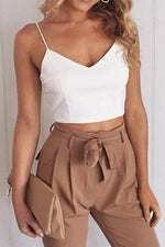 Suspender Waistcoat And Trousers Two-piece Suit - Pavacat