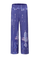 Tie-dyed Printed Wide Legs Pants - Pavacat