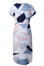 Tied Printed Cut Out Midi Dress Dress chicnico 