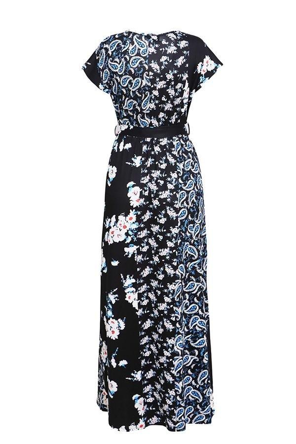 Polka Dot High Waisted Maxi Dress Dress 5201904110309 