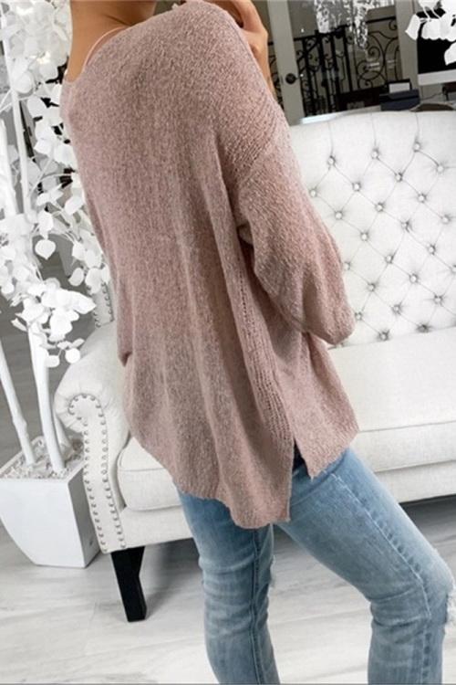 V Neck Casual Sweater - Pavacat