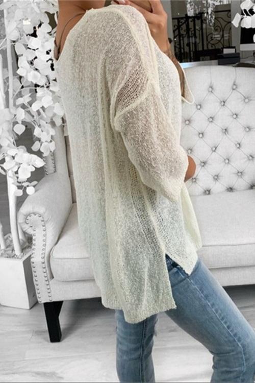 V Neck Casual Sweater - Pavacat