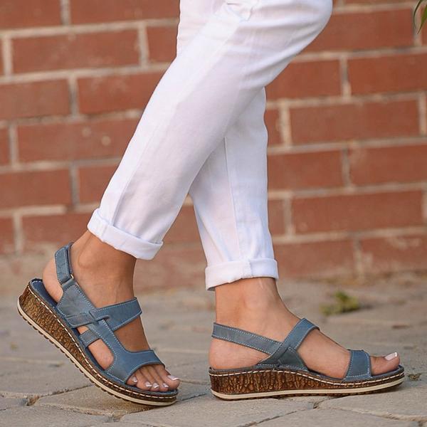 Vintage Casual Wedge Sandals - Pavacat