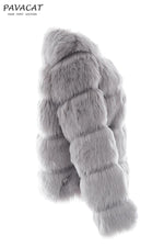 Vintage Fluffy Faux Fur Coat Coat Simplee 