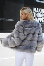 Vintage Fluffy Faux Fur Coat Coat Simplee 